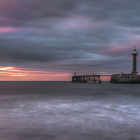 Buy canvas prints of Whitby West Harbour by David Oxtaby  ARPS