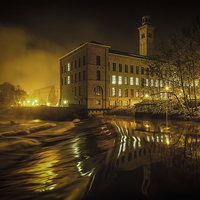 Buy canvas prints of  Salts Mill, Saltaire by David Oxtaby  ARPS