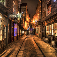 Buy canvas prints of  The Shambles at Christmas by David Oxtaby  ARPS