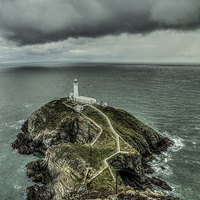 Buy canvas prints of  South Stack lighthouse, Anglesey by David Oxtaby  ARPS