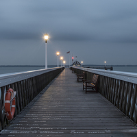 Buy canvas prints of  Yarmouth Pier at Dusk by David Oxtaby  ARPS