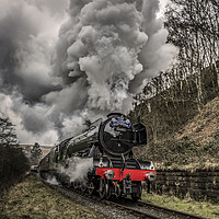 Buy canvas prints of Flying Scotsman heading up to Goathland by David Oxtaby  ARPS