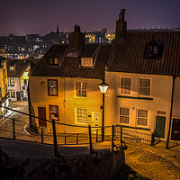 Buy canvas prints of Heading down 199 Steps in Whitby by David Oxtaby  ARPS