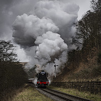 Buy canvas prints of 60103 Flying Scotsman nearing Goathland by David Oxtaby  ARPS