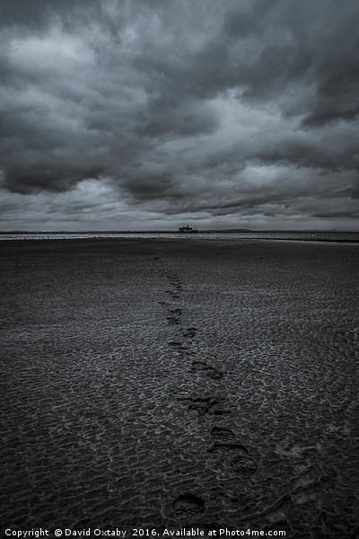 Footsteps in the sand Framed Print by David Oxtaby  ARPS