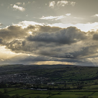 Buy canvas prints of Silsden Panorama by David Oxtaby  ARPS
