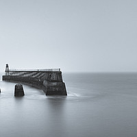 Buy canvas prints of Whitby East harbour by David Oxtaby  ARPS