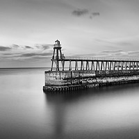 Buy canvas prints of Whitby East Pier by David Oxtaby  ARPS