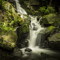 Buy canvas prints of Lumsdale Falls by David Oxtaby  ARPS