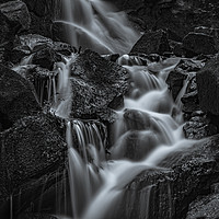 Buy canvas prints of Flowing water mono by David Oxtaby  ARPS