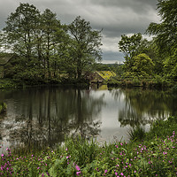 Buy canvas prints of Lumsdale Millpond by David Oxtaby  ARPS