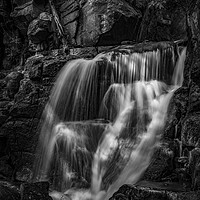 Buy canvas prints of Waterfall Mono by David Oxtaby  ARPS