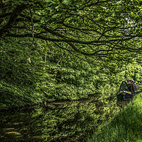 Buy canvas prints of Canal Tow path at Sowerby Bridge by David Oxtaby  ARPS