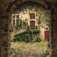 Buy canvas prints of Courtyard in Le Mans by David Oxtaby  ARPS