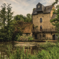 Buy canvas prints of Old Water Mill at Noyen sur Sarthe by David Oxtaby  ARPS