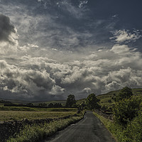 Buy canvas prints of Storm clouds gathering over Muker by David Oxtaby  ARPS