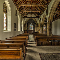 Buy canvas prints of Holy Trinity Church in Coverham by David Oxtaby  ARPS