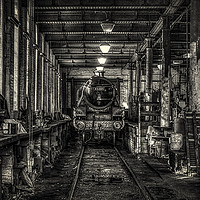 Buy canvas prints of In the workshops by David Oxtaby  ARPS