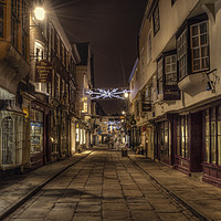 Buy canvas prints of Stonegate, York at Christmas by David Oxtaby  ARPS