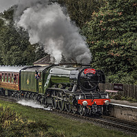 Buy canvas prints of Flying Scotsman passing through Irwell Vale by David Oxtaby  ARPS
