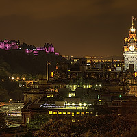 Buy canvas prints of Edinburgh at night from Calton Hill by David Oxtaby  ARPS