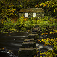 Buy canvas prints of Across the stepping stones by David Oxtaby  ARPS