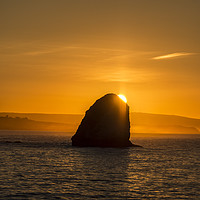 Buy canvas prints of Sunrise over Stag Rock by David Oxtaby  ARPS
