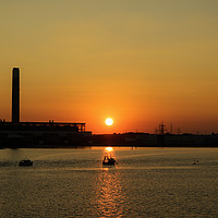 Buy canvas prints of Sunset over Southampton Water by David Oxtaby  ARPS