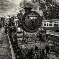 Buy canvas prints of 76038 at Grosmont station by David Oxtaby  ARPS
