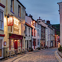 Buy canvas prints of Staithes cobbled street by David Oxtaby  ARPS