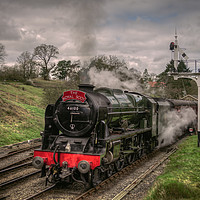 Buy canvas prints of The Royal Scot leaving Goathland by David Oxtaby  ARPS