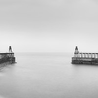 Buy canvas prints of Whitby Harbour at dusk by David Oxtaby  ARPS