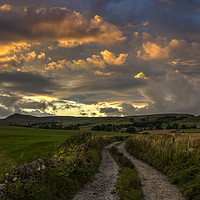 Buy canvas prints of Embsay sunset by David Oxtaby  ARPS