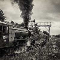Buy canvas prints of 60103 Flying Scotsman leaving Hellifield by David Oxtaby  ARPS