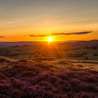 Buy canvas prints of Baildon Moor at Sunset by David Oxtaby  ARPS