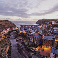 Buy canvas prints of Staithes at sunrise by David Oxtaby  ARPS