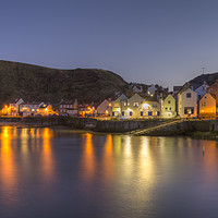 Buy canvas prints of Staithes at dusk by David Oxtaby  ARPS