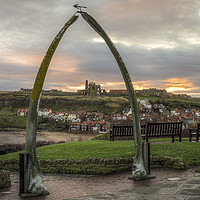 Buy canvas prints of Whitby Abbey from Whalebone Arch by David Oxtaby  ARPS
