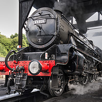 Buy canvas prints of 44806 being coaled at Grosmont by David Oxtaby  ARPS