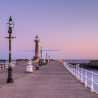 Buy canvas prints of Dawn over Whitby Harbour by David Oxtaby  ARPS