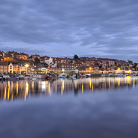 Buy canvas prints of The blue hour at Whitby by David Oxtaby  ARPS