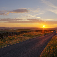 Buy canvas prints of Evening sun at Lothersdale by David Oxtaby  ARPS