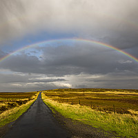Buy canvas prints of Double Rainbow over Ilkley Moor by David Oxtaby  ARPS