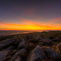 Buy canvas prints of Sunrise over Ilkley Moor by David Oxtaby  ARPS