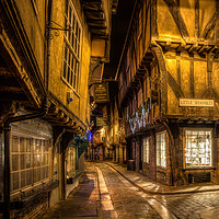 Buy canvas prints of The Shambles at night by David Oxtaby  ARPS