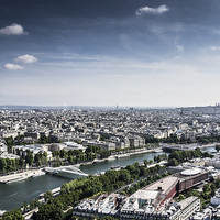 Buy canvas prints of  River Seine, Paris, France by Darren Carter