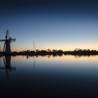 Buy canvas prints of  Thurne Windmill at first light by Darren Carter