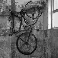 Buy canvas prints of  Old Bike Remains by Stephen Silk