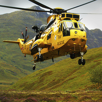 Buy canvas prints of  Sea King RAF Rescue by Stephen Silk