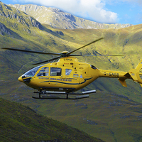 Buy canvas prints of  Scottish Air Ambulance Service by Stephen Silk